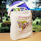 Butterfly Sweethearts Personalized Canvas Valentine Tote Bag